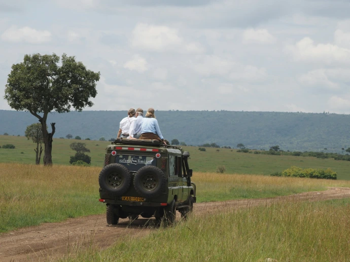 couple kissing on black jeep wrangler on green grass field during daytime