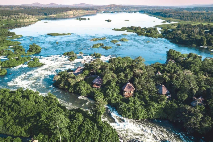 River Nile bungee jumping view